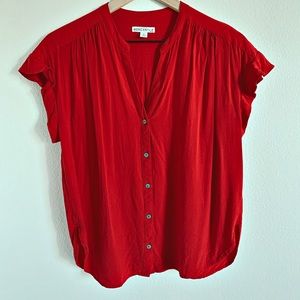J.Crew Mercantile - Ruffle Sleeve Camp Shirt